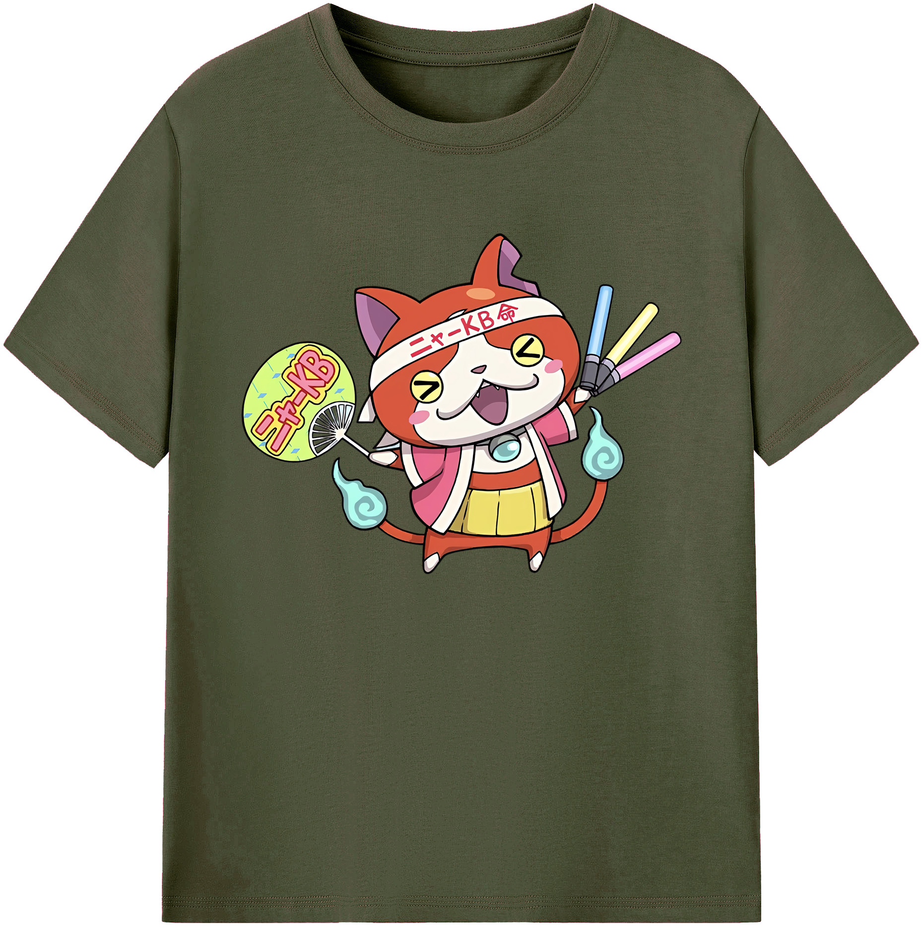 （画像用） 妖怪ウォッチ Yo-kai Watch 綿100％ メンズ半袖Tシャツ｜肌触りやわらか＆通気性